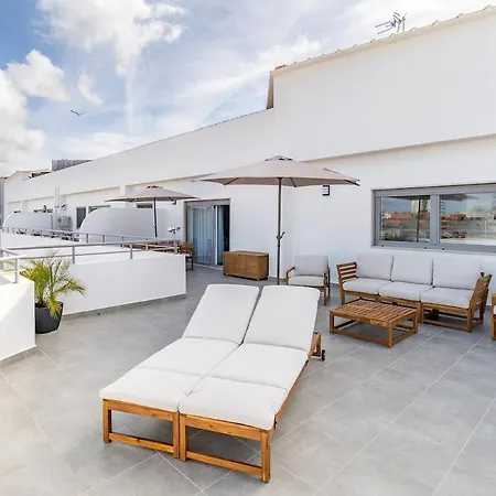 Ocean View Penthouse With 70m2 Privateterrace Figueira da Foz